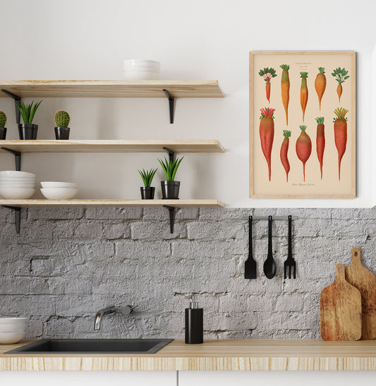 Mangold Wurzels Chart Botanical Poster