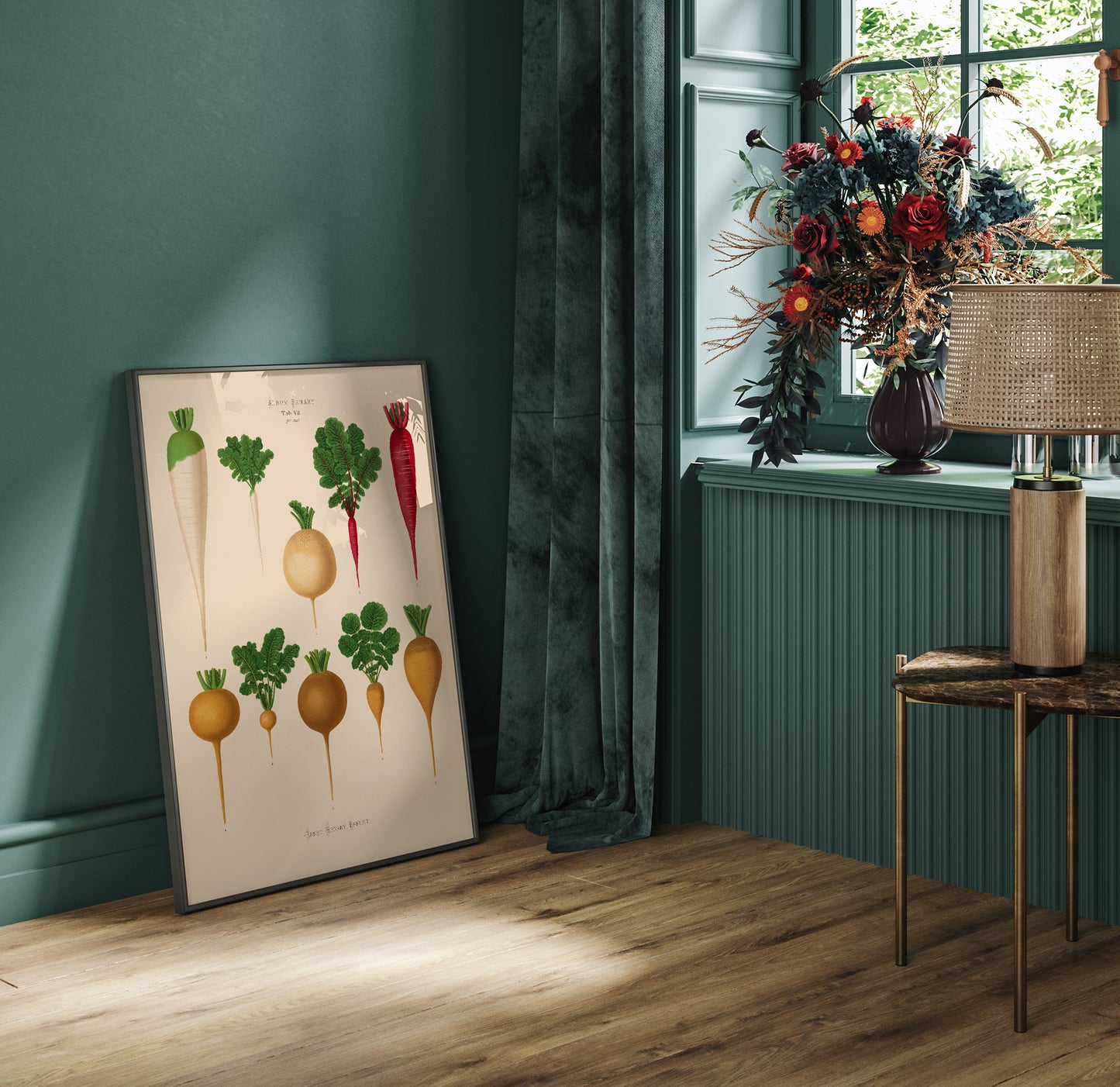 Radish Chart nr 2 Botanical Poster