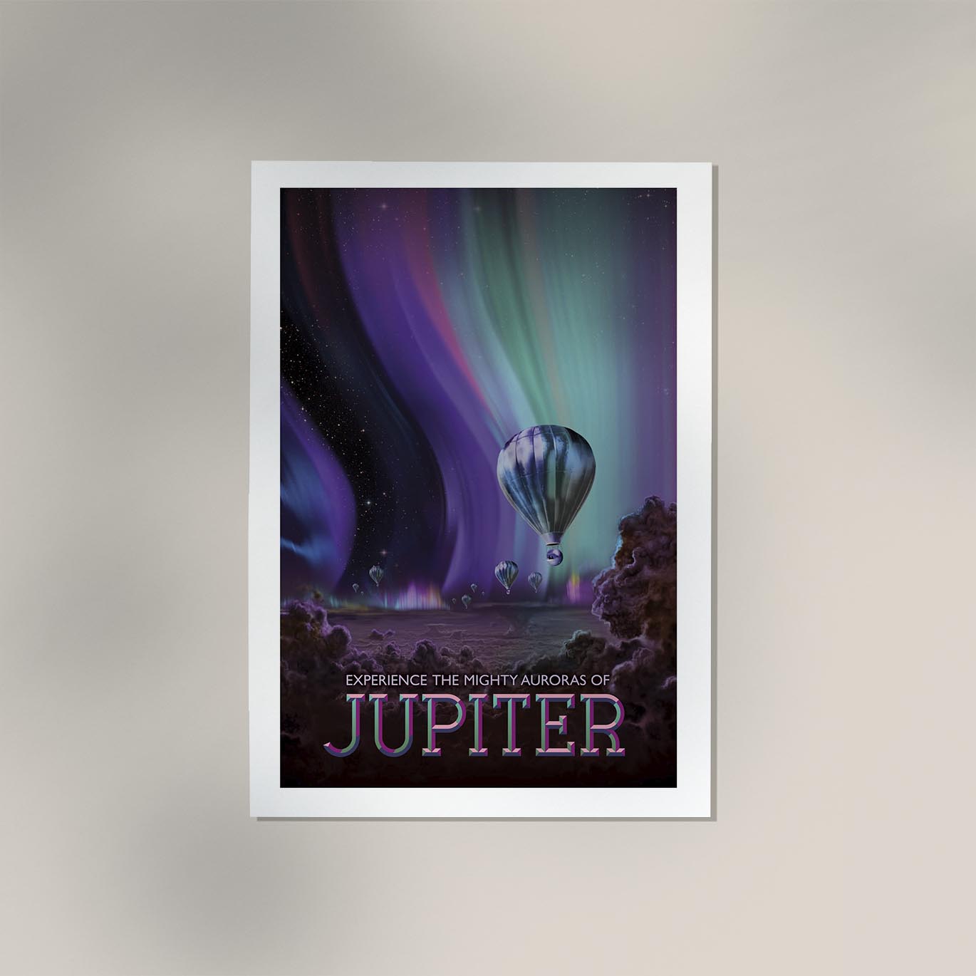 Auroras of Jupiter Space Poster