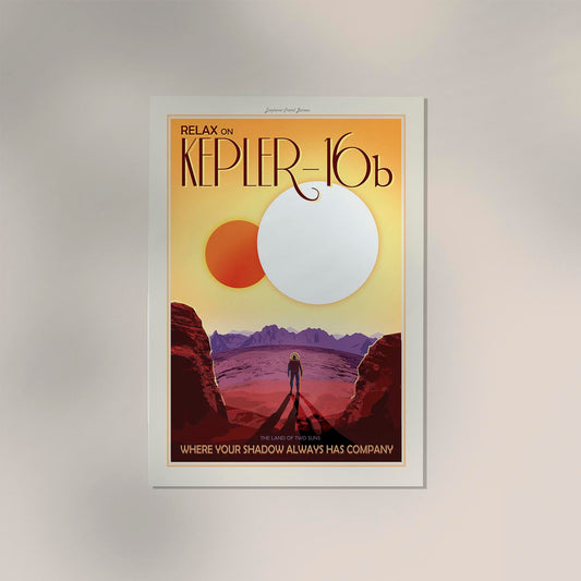 Two Suns Space Poster