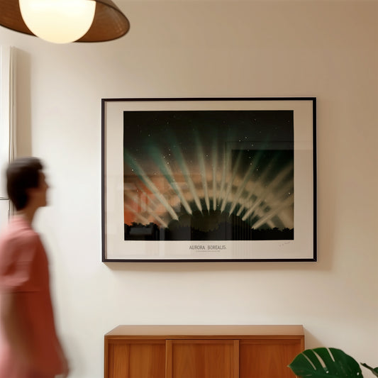 Aurora Borealis Astronomical Illustration