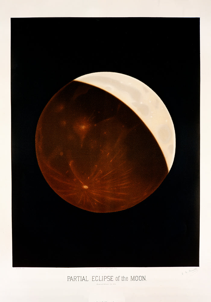 Lunar Eclipse Astronomical Illustration