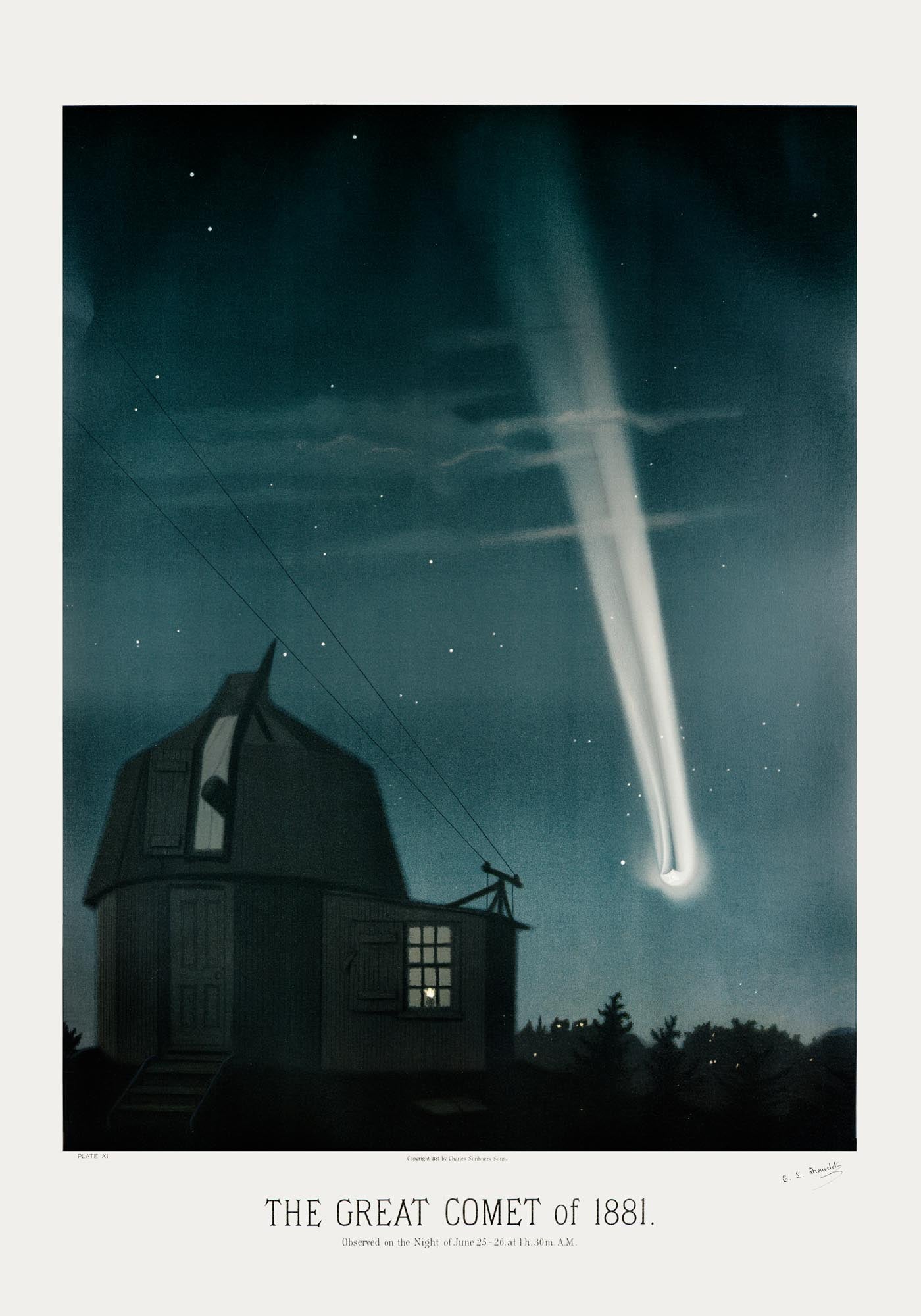 The Great Comet Astronomical Poster
