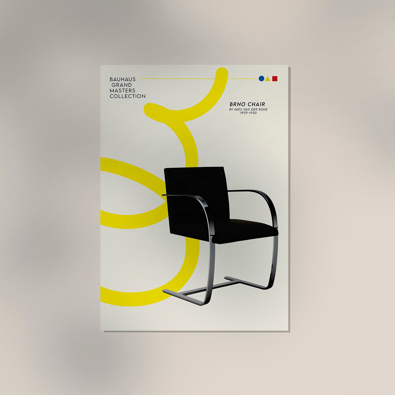 BRNO Chair by Bauhaus Masters Art Poster