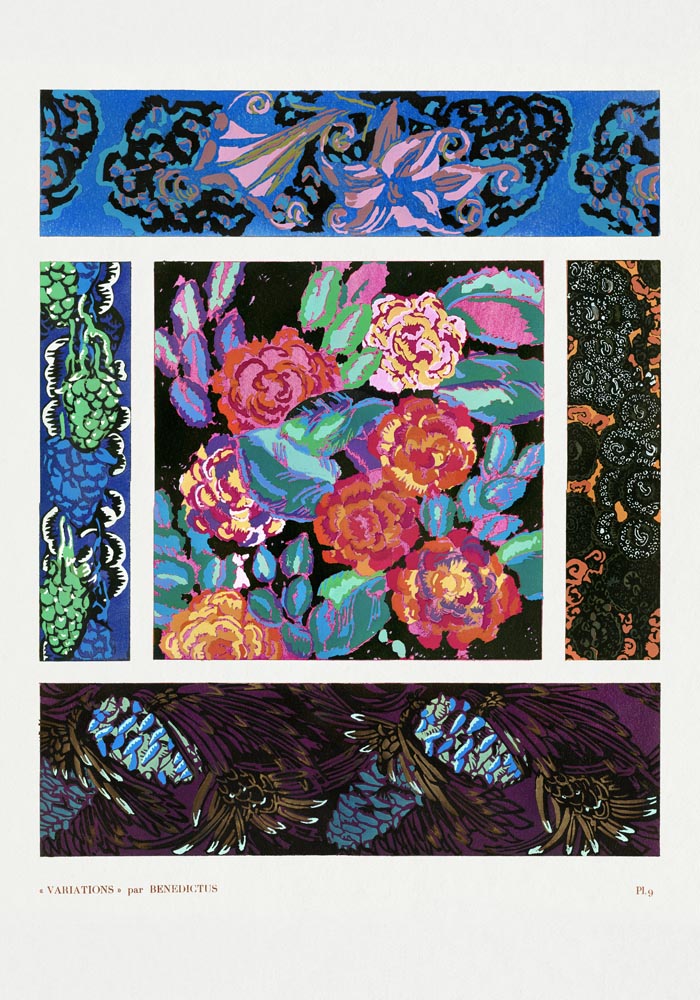 Art deco pattern n. 9 by Édouard Bénédictus