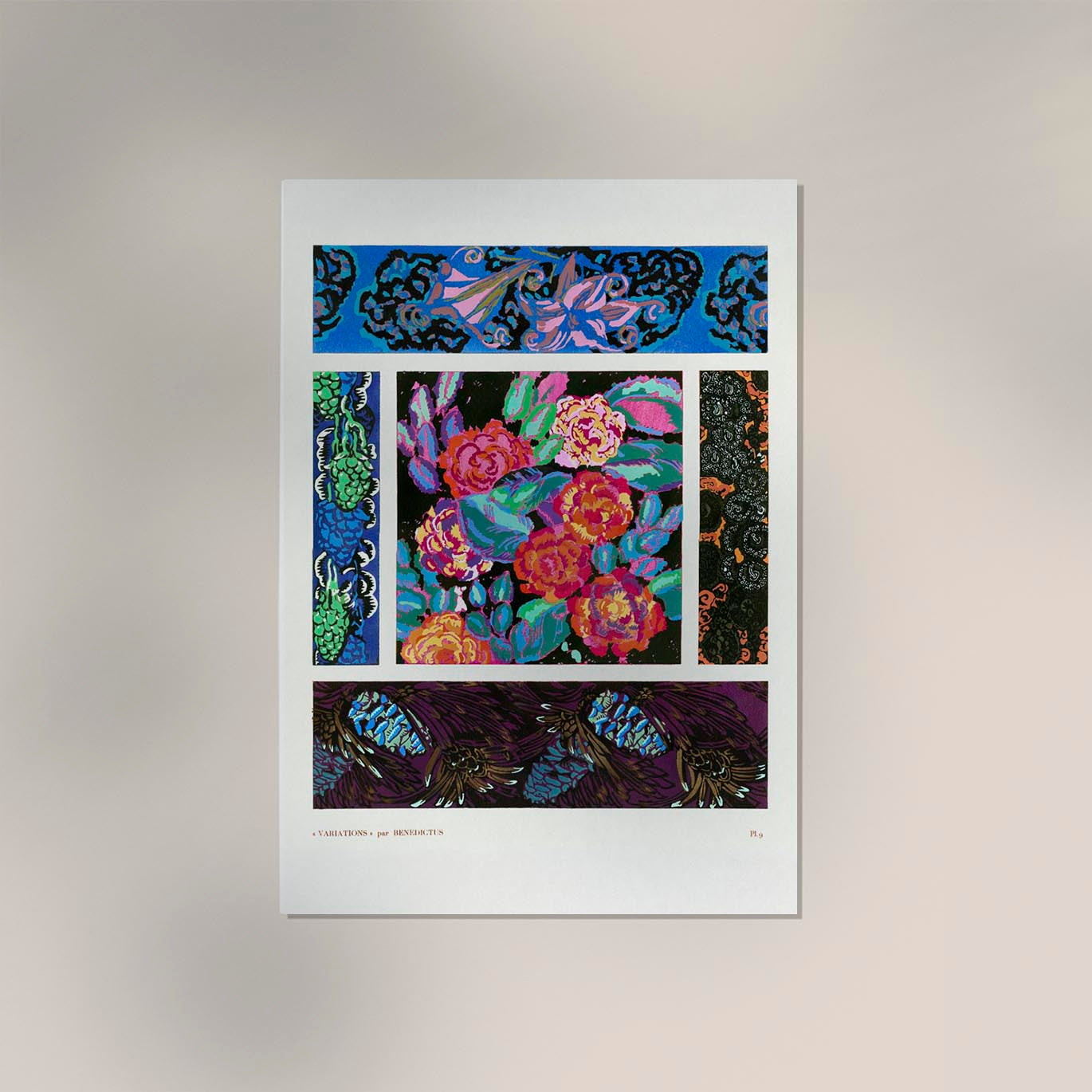 Art deco pattern n. 9 by Édouard Bénédictus