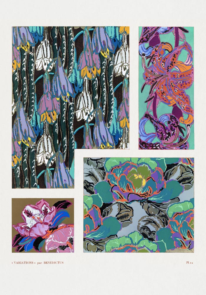 Vintage floral motifs n. 12 by Édouard BénédictuS