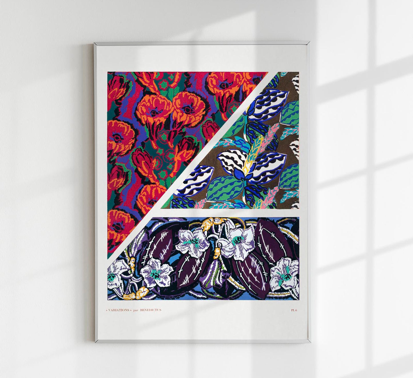 Vintage geometric floral motifs n. 6 by Édouard Bénédictus