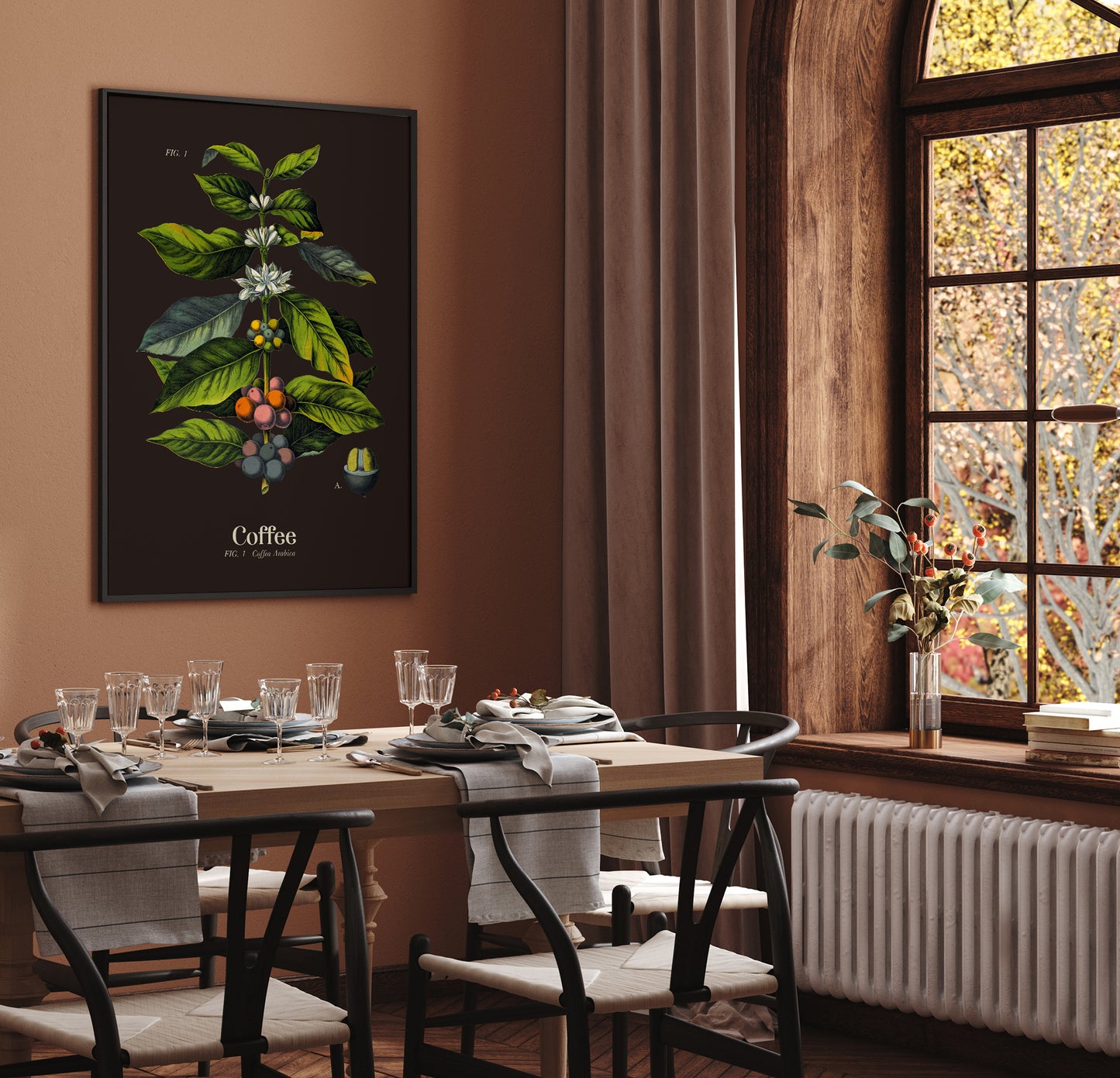 Coffee Botanical Poster