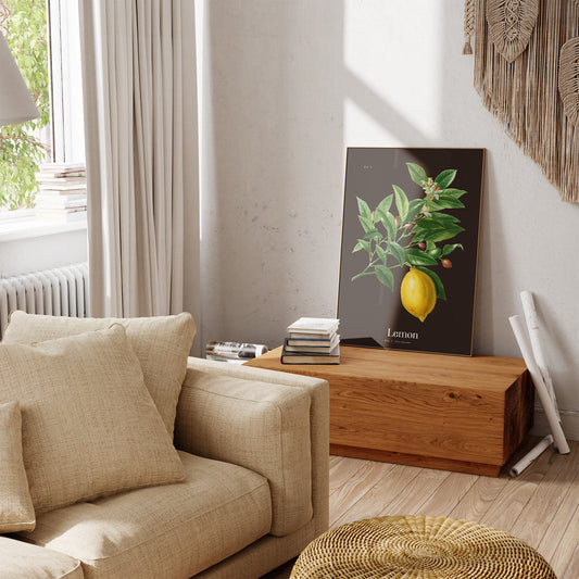 Lemon Botanical Poster