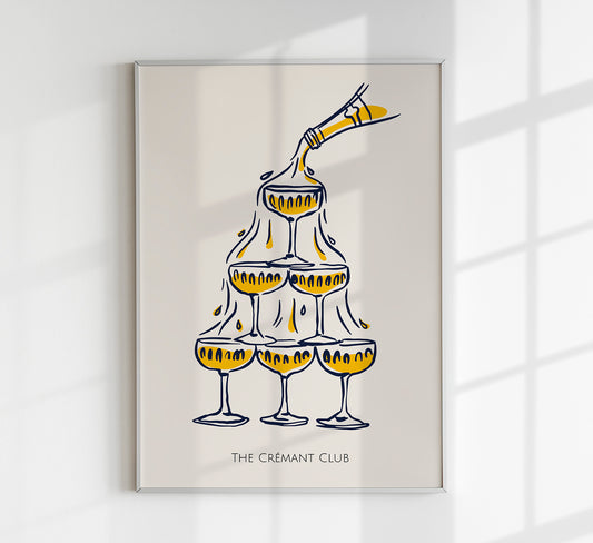 The Crémant Club Art Poster