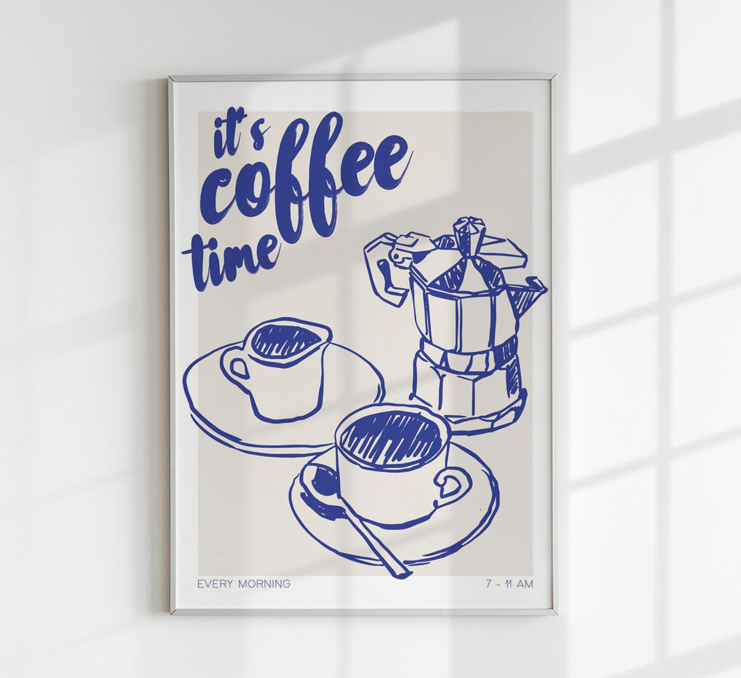It's Coffee Time Art Poster