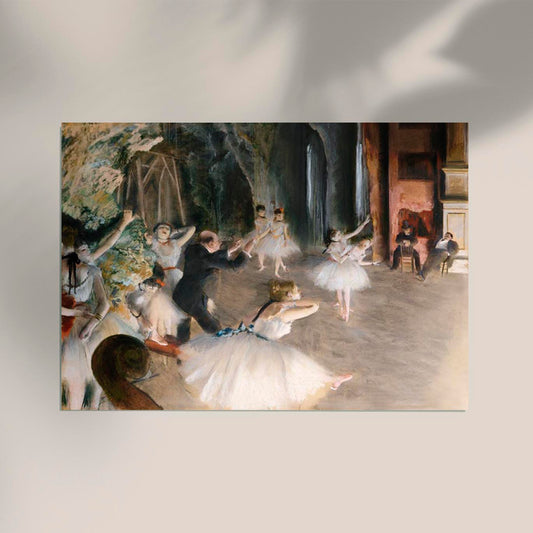 The Rehearsal Onstage by Edgar Degas