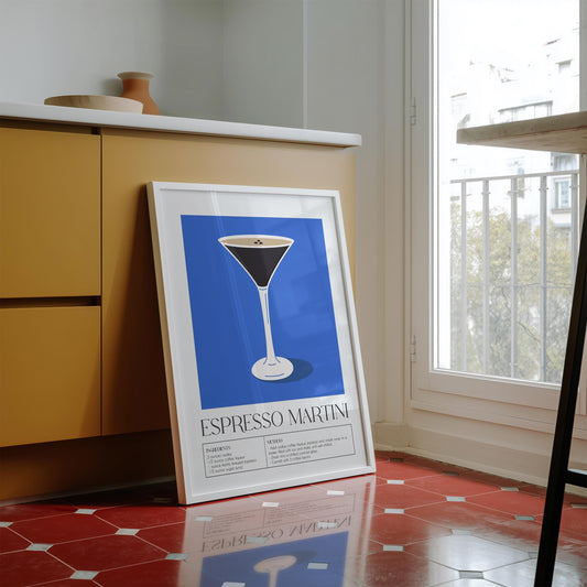 Espresso Martini Drink Art Poster