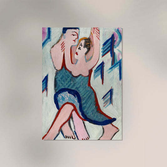 Dancing Couple in the Snow by Ernst Kirchner