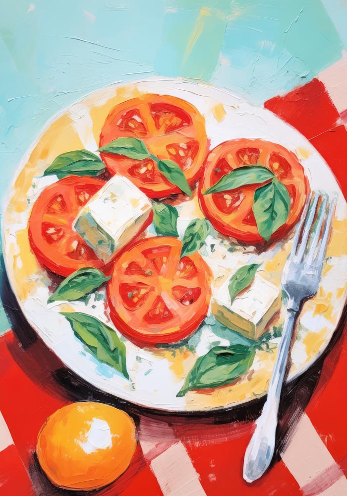 Basilico e Pomodoro Art Print