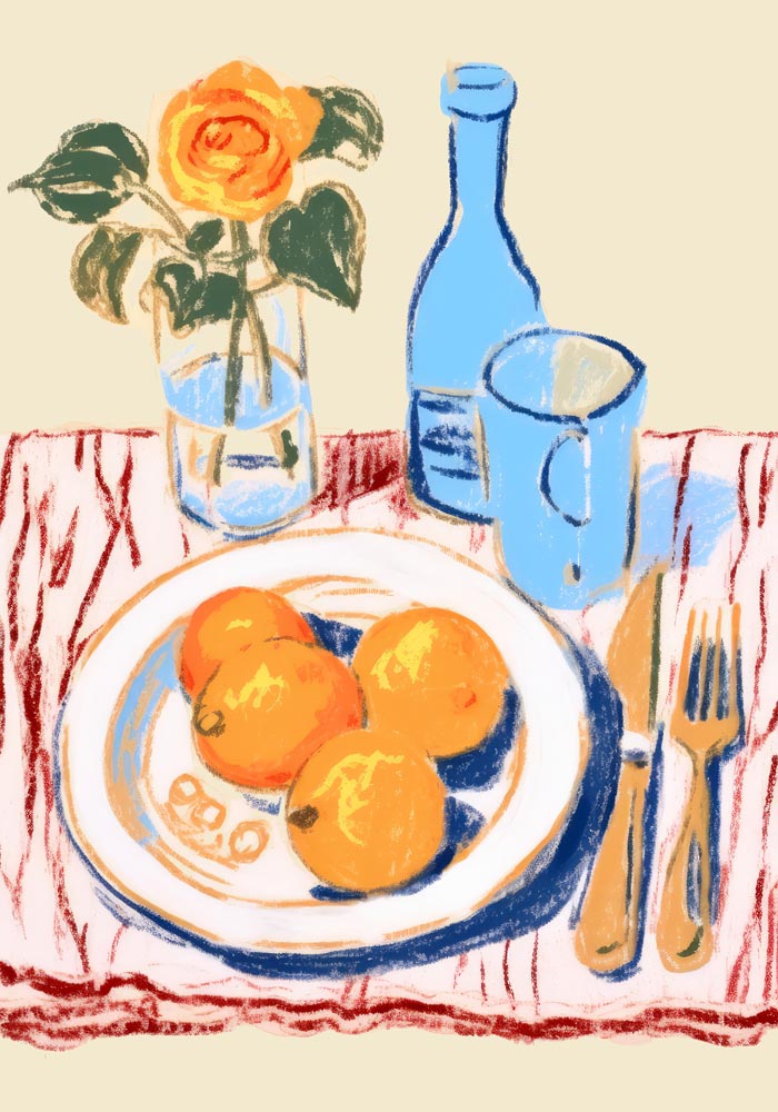 Orange Time! Art Print
