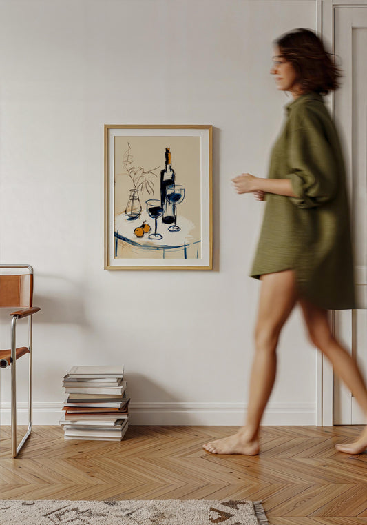 Wine Glasses Art Print