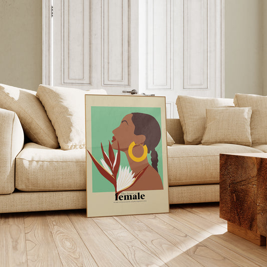 The future is female nr 7 Art Poster