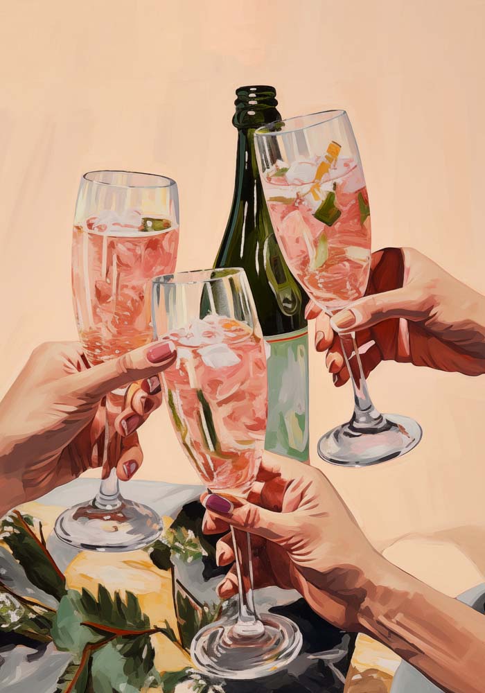 Cheeers! To Us! Art Print