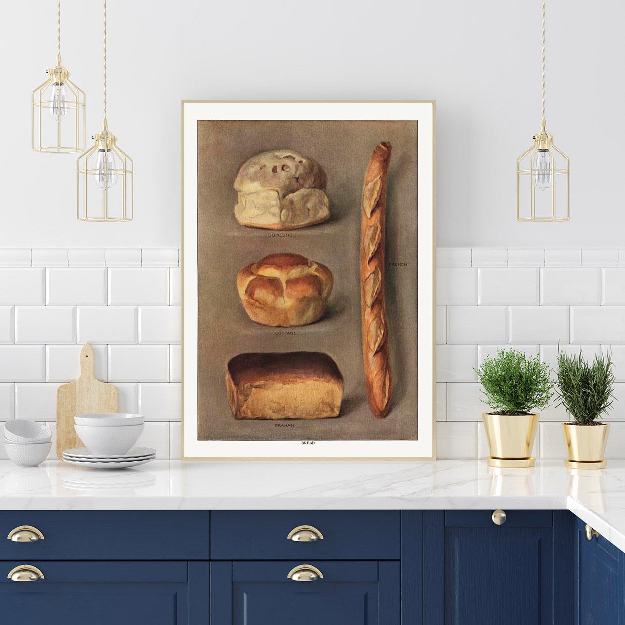 Bread Varieties I Vintage Poster