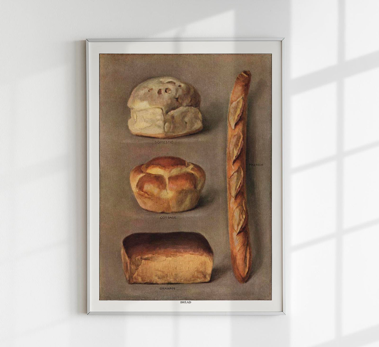Bread Varieties I Vintage Poster