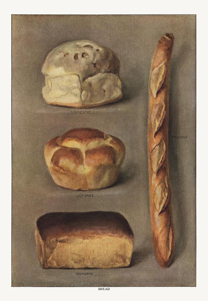 Bread Varieties I Vintage Poster