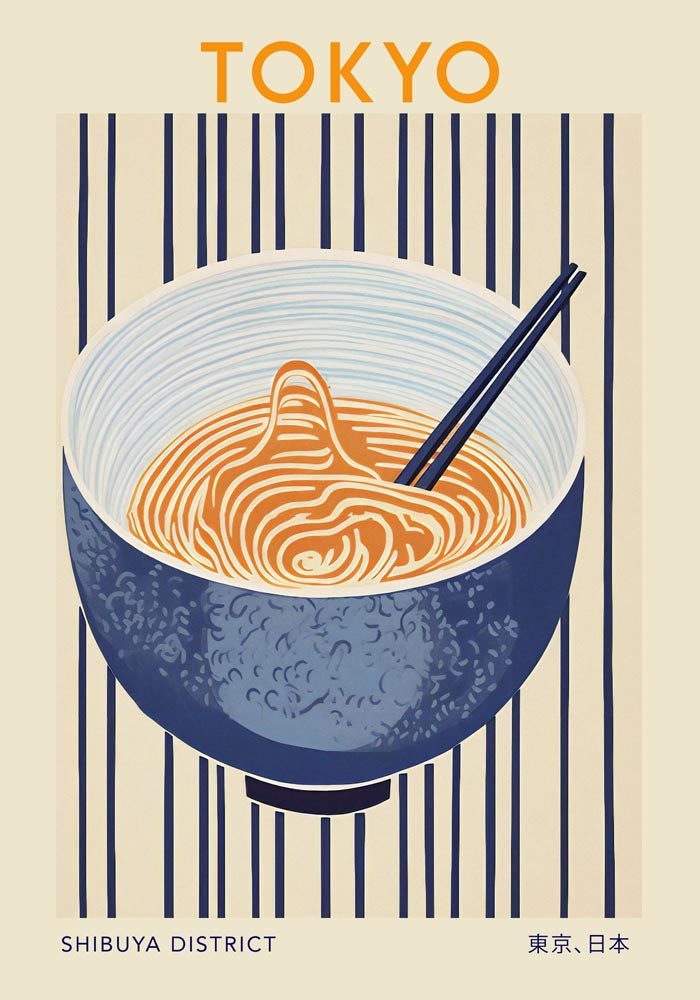 Tokyo Travel Food Poster