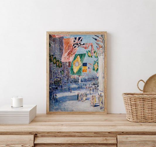 Avenue of the Allies: Brazil, Belgium (1918) by Frederick Childe Hassam