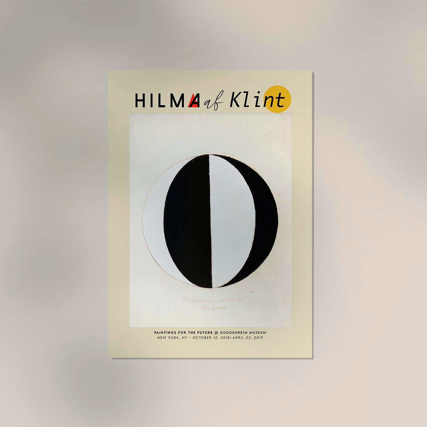Hilma Af Klint Exhibition Poster The Mahatmas Present standing point series II