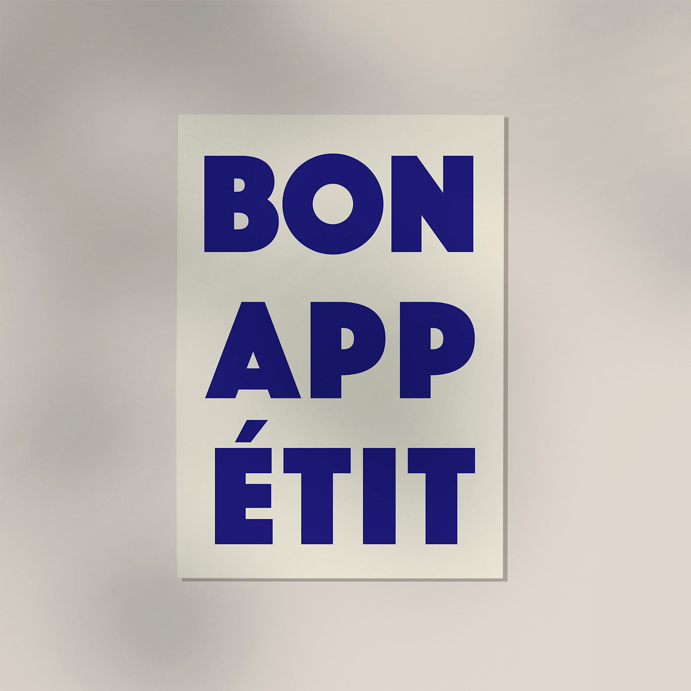 Bon Appétit Blue Art Print