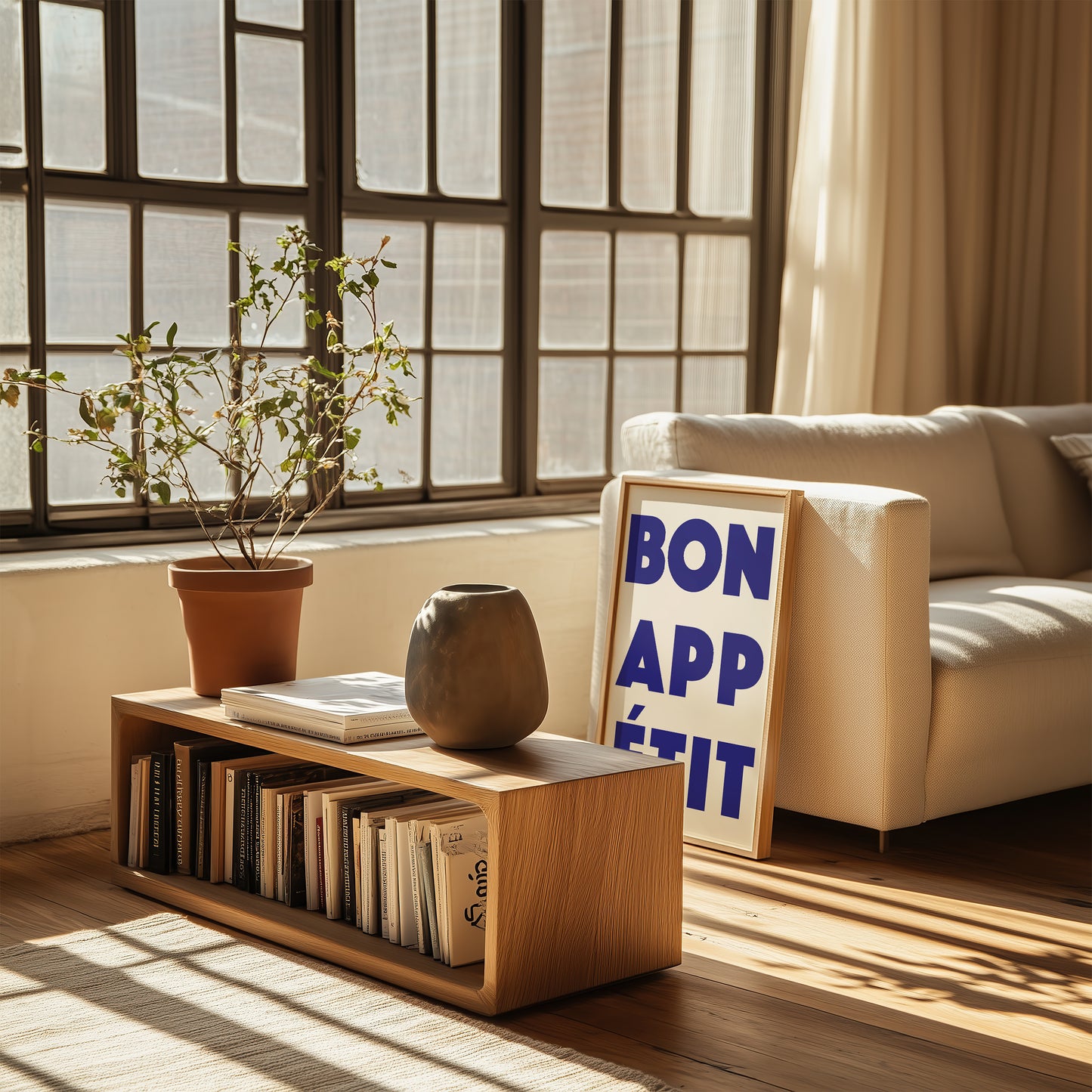 Bon Appétit Blue Art Print
