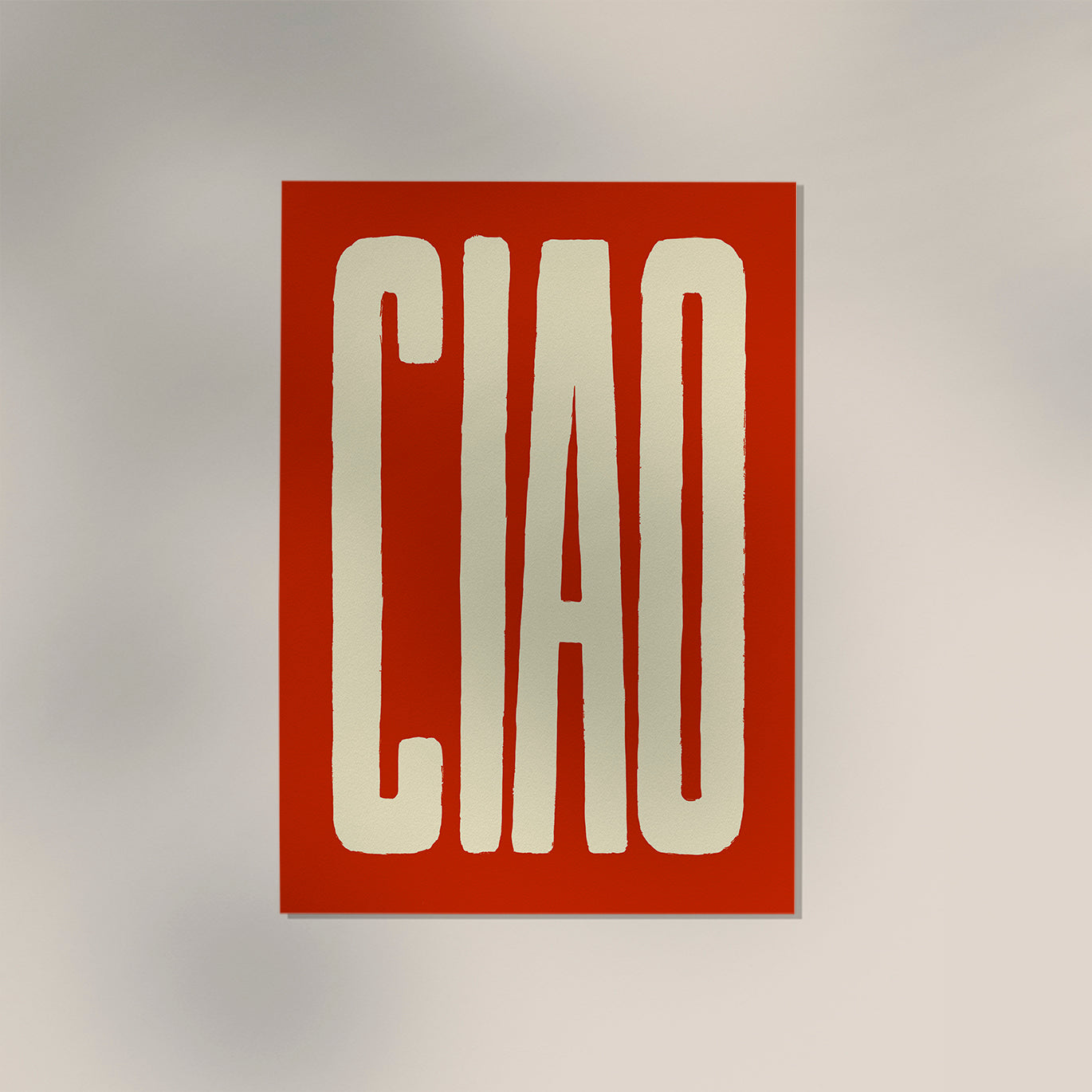 Ciao Red Art Print