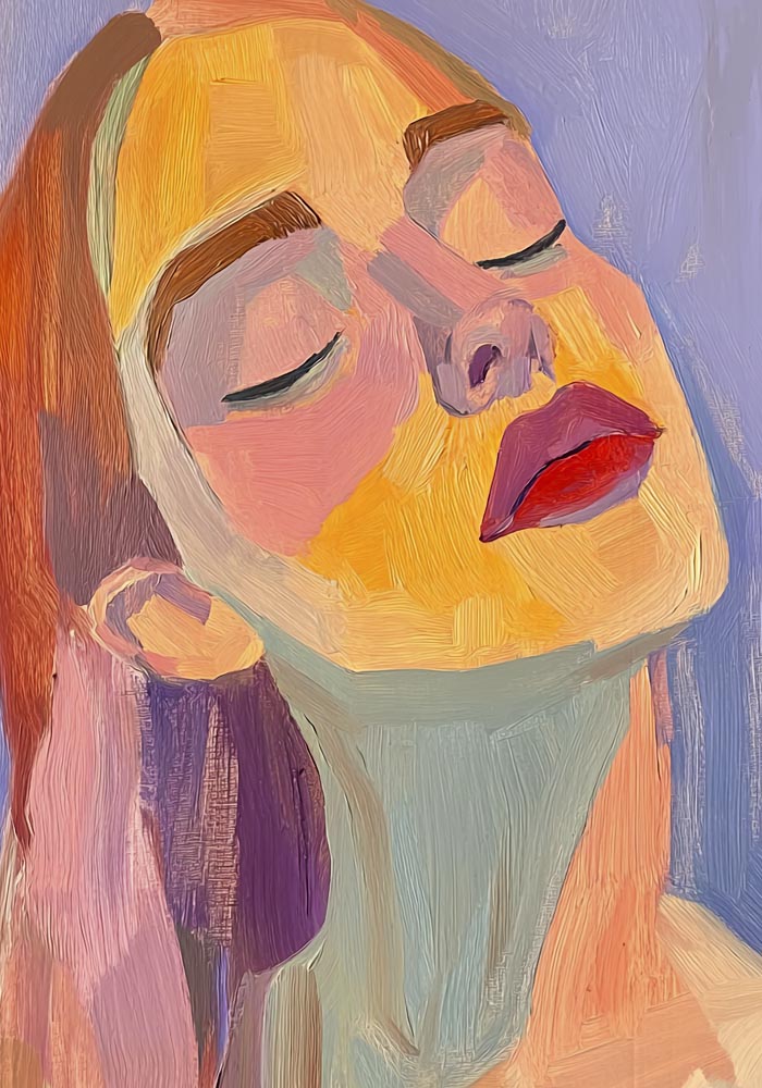 Contemplanting Woman Art Print