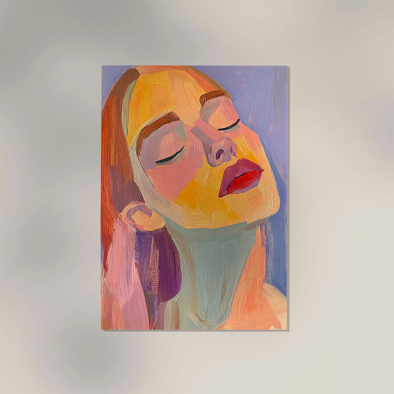 Contemplanting Woman Art Print