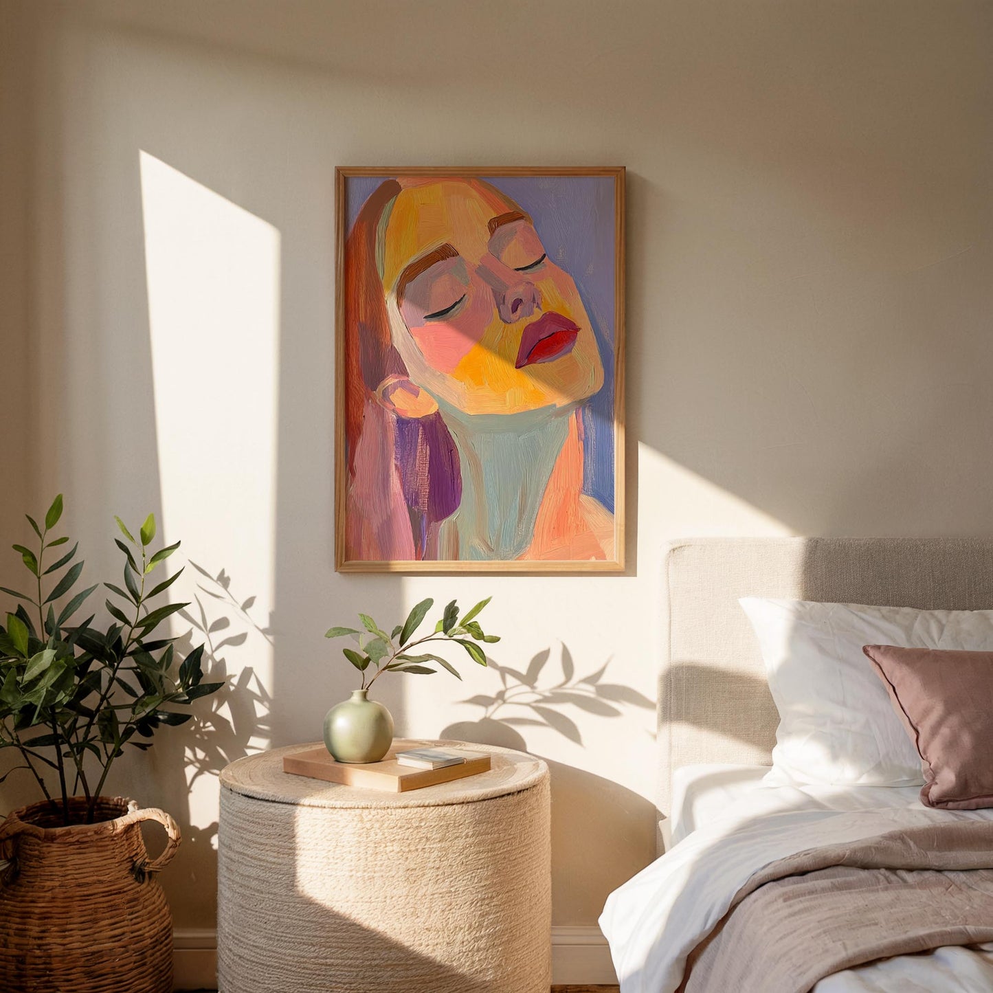 Contemplanting Woman Art Print