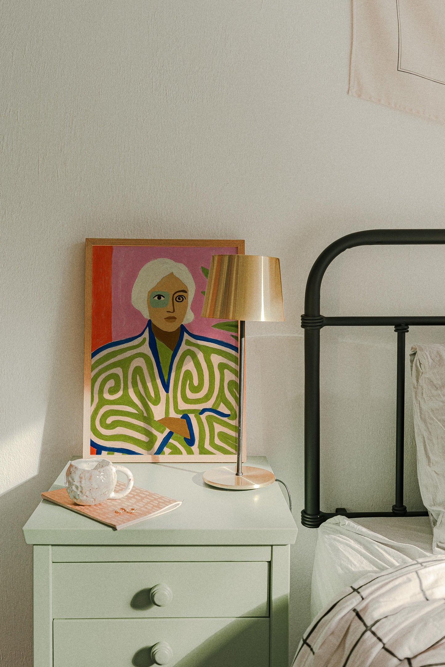 Girl & Exotic Jacket Art Print