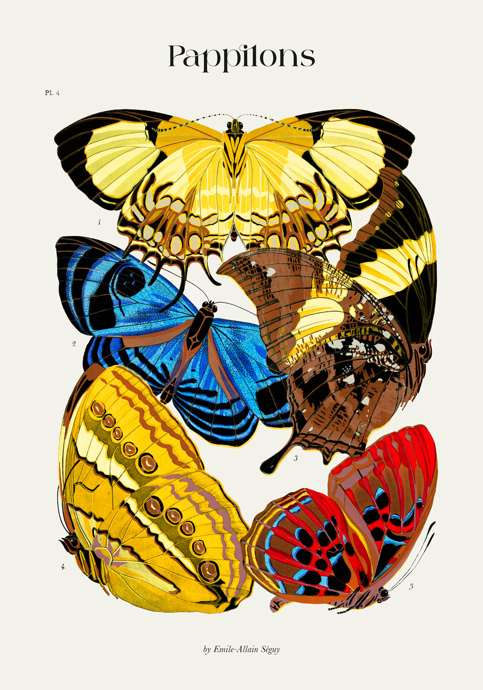 Pappilons by Séguy Art Poster