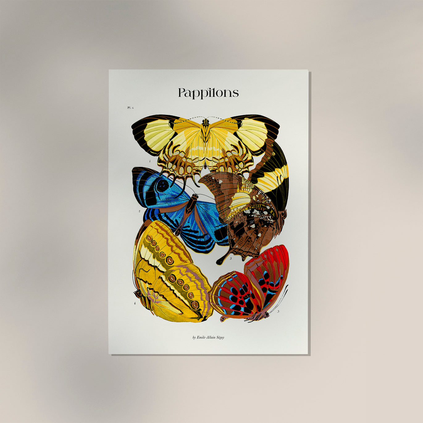 Pappilons by Séguy Art Poster