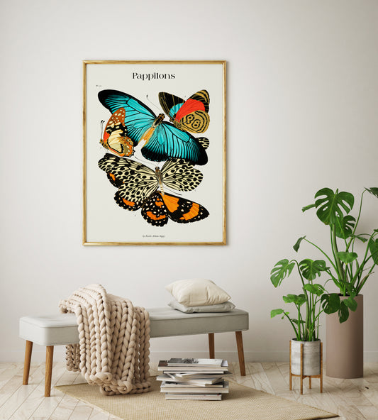 Pappilons plate 11 by Séguy Art Poster