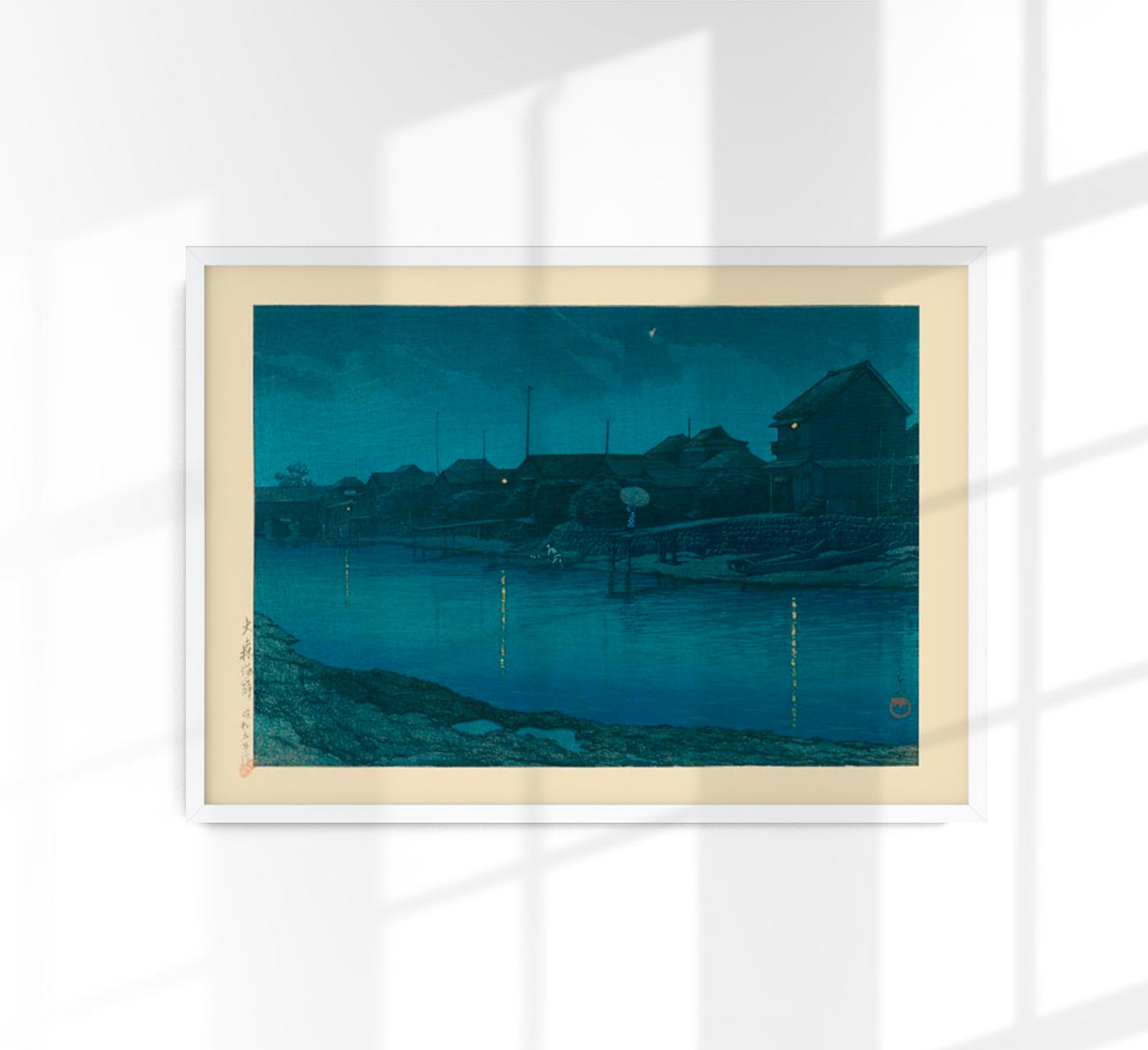 Ōmori Coast Art Print by Kawase Hasui