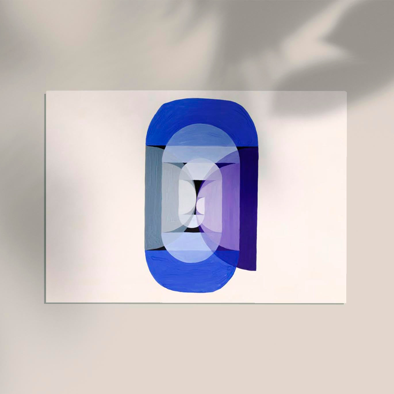 Blue Gray Violet Wheel by Joseph Schillinger
