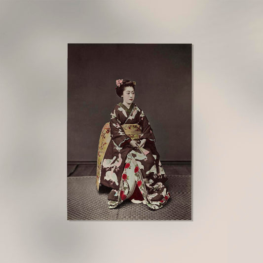 Woman Posing by Kimbei