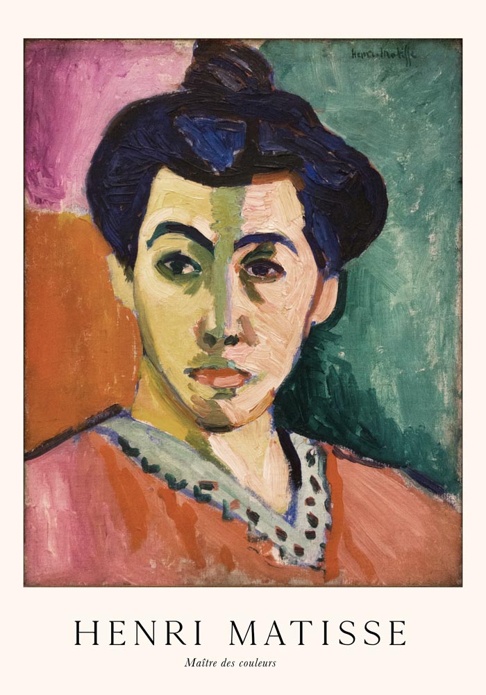 Portrait of Madame Matisse by Henri Matisse Exhibition Poster