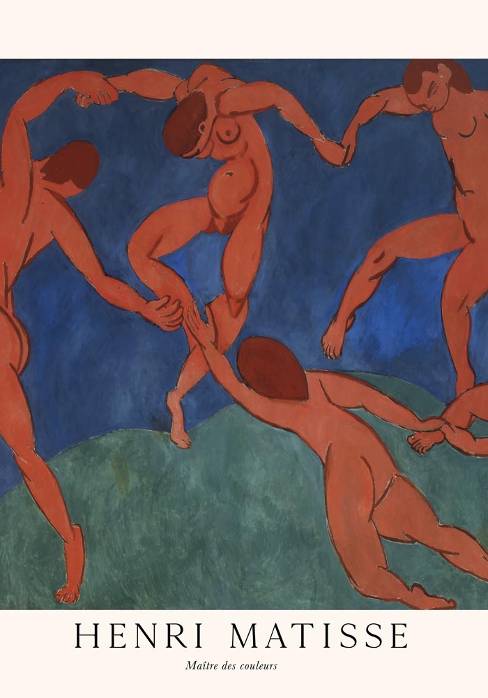Le Dance Vertical by Henri Matisse Exhibition Poster