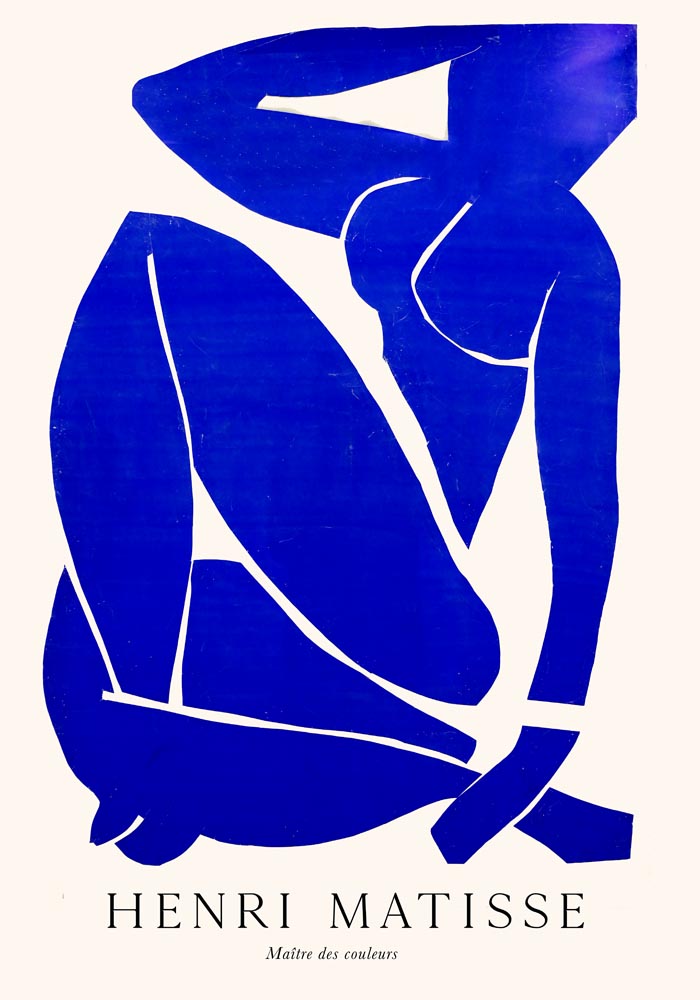 Nu Bleu nr 3 by Henri Matisse Exhibition Poster