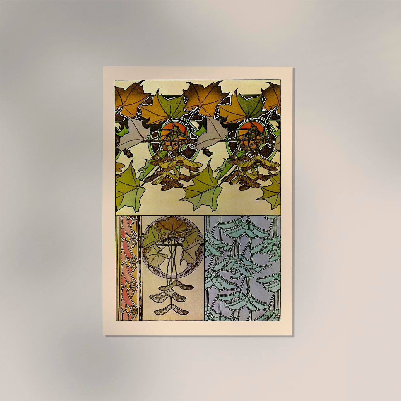 Oak Leaves by Alphonse Mucha