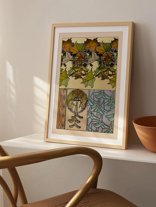 Oak Leaves by Alphonse Mucha