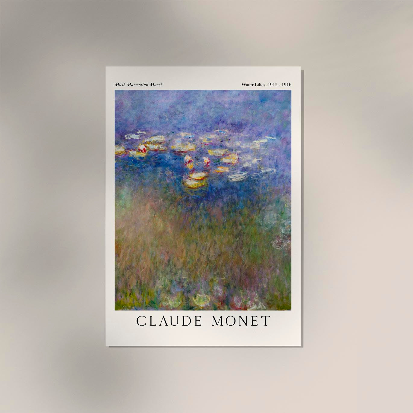 Water Lillies by Monet Exhibition Poster