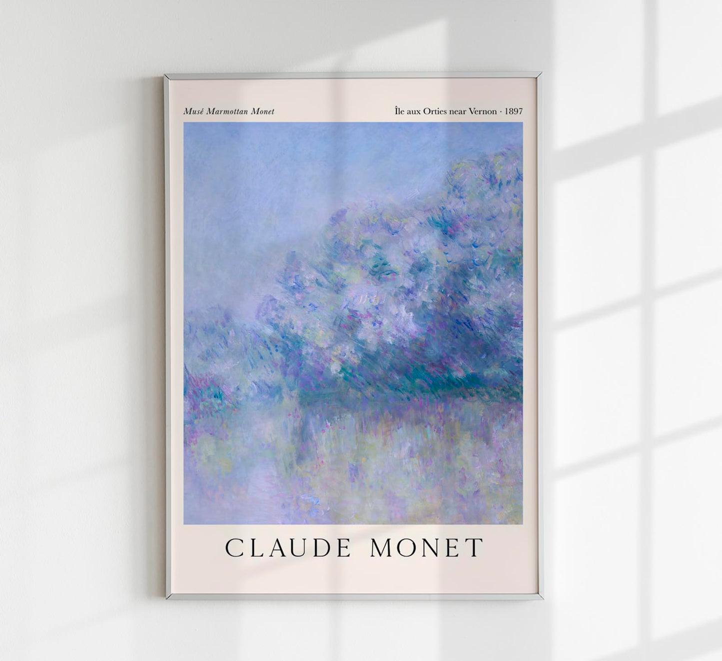 Île aux Orties near Vernon by Claude Monet Exhibition Poster
